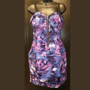Kimchi Blue Purple and Pink Mini Dress